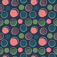 Abstract Circles Seamless Pattern vector