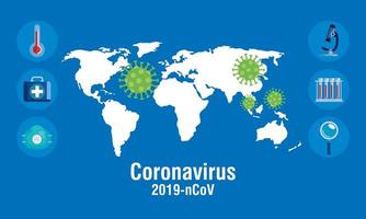 banner de prevención de coronavirus vector