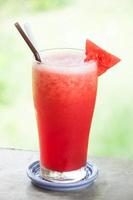 Mixed drink made with watermelon photo