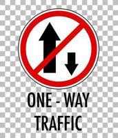 Red traffic sign on transparent background vector