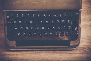 Close-up of a vintage typewriter photo