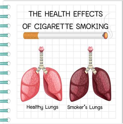 Poster on health effects of cigarette smoking