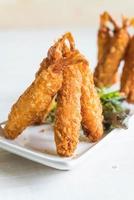 Batter fried prawns photo