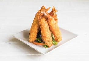 Batter fried prawns photo