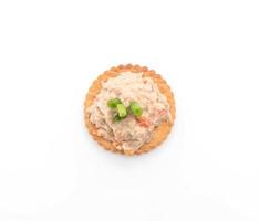 Tuna salad with cracker photo