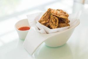 Fried chicken wings photo