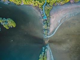 Bird's-eye view of The Maldives photo