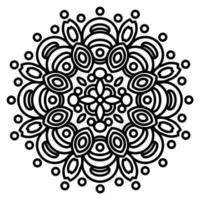 mandala con adornos vector