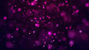 lila mjuka ljus svävar långsamt på mörk bakgrund och linjer mönster på framsidan video