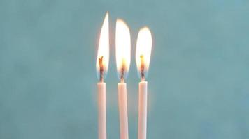 drei kleine Kerzen