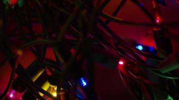 Cinematic, Rotating Shot of ornamental Christmas lights - CHRISTMAS 013 video