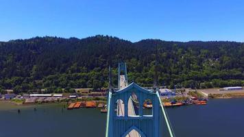 Drone Footage Over St. John's Bridge  video