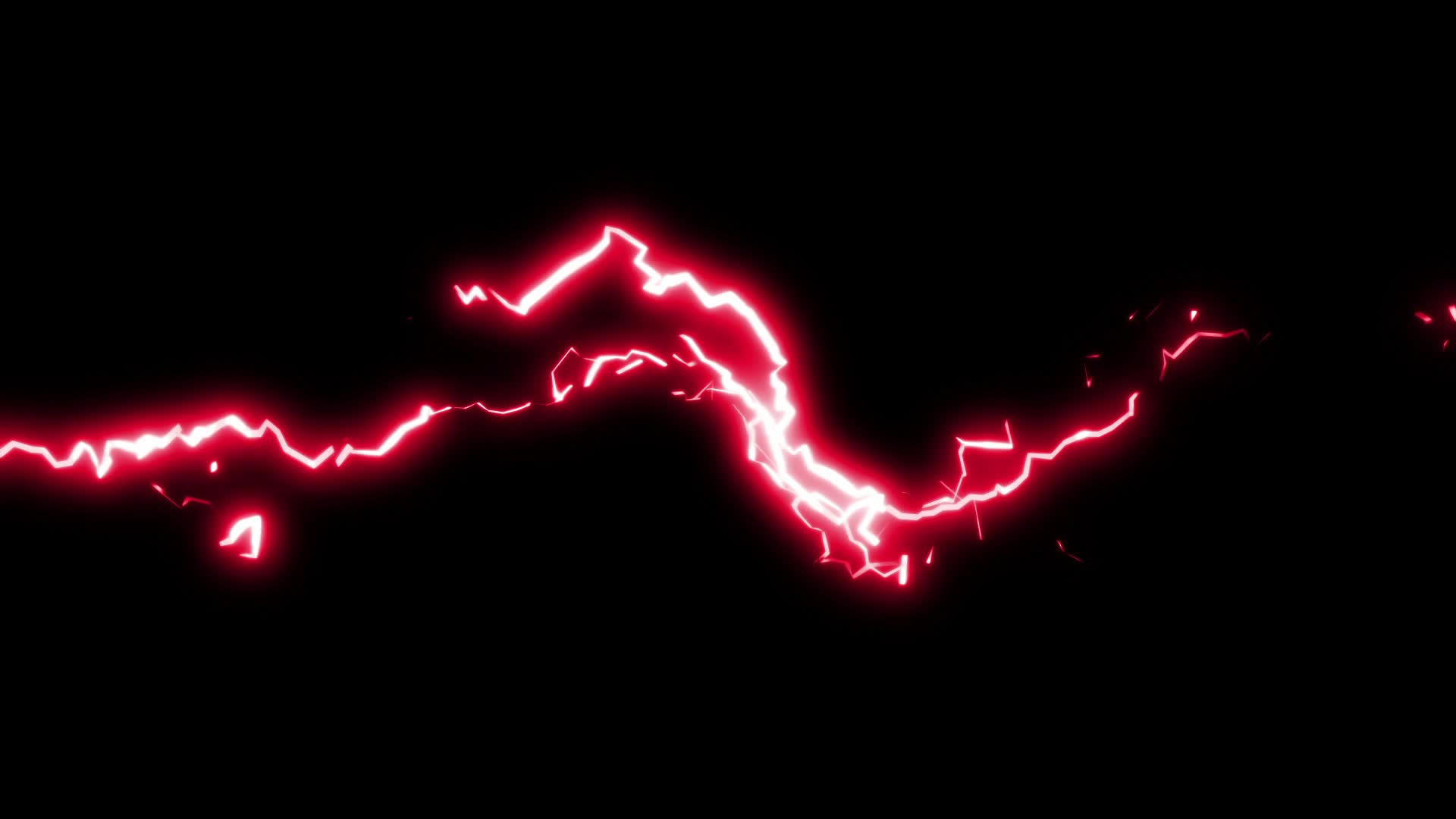 Red Lightning Over a Black Background 1784842 Stock Video at Vecteezy