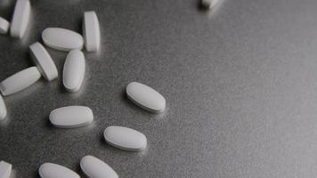 Rotating stock footage shot of vitamins and pills - VITAMINS 0016 video