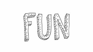 Animated Doodle Words video
