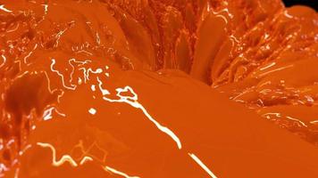 Orange Paint 4K Motion Background