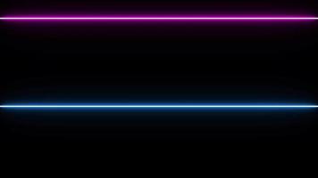 Abstract Light Neon On Black Background video