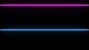 Abstract Light Neon On Black Background video