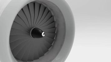 animatie van vliegtuigmotoren video