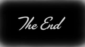 The End Old Film Background video