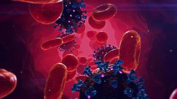 Virus Attack on Blood Cells video
