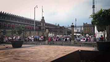 lapso de tempo da praça principal da cidade do méxico da catedral metropolitana video