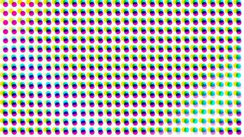 Half Tone CMYK Colors Dots Background video