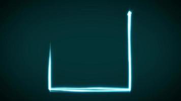 animation carrée de trait de lumière abstraite video