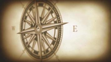 Compass Rose Animation Background Loop video