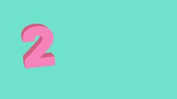 hortelã e rosa dez primeiros números em negrito video