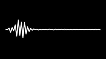 cardiofrequenzimetro in bianco e nero con un segnale di battito cardiaco video
