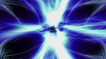 formas de onda de luz fractal ondulam e brilham video