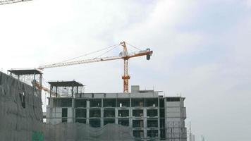 Crane building under construction