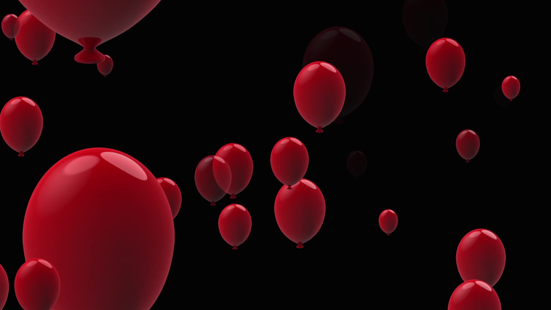 Floating Red Balloons 1786131 Stock Video at Vecteezy