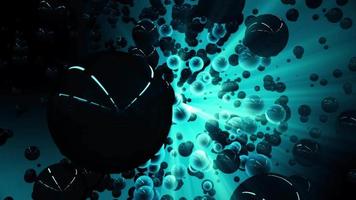 Organic particles abstract background video