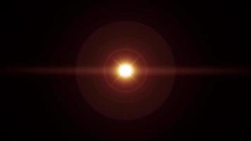 explosion de boucle parfaite allume la transition d'effet de lumière parasite de lentille optique