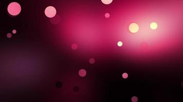 partículas de color rosa brillo bokeh video