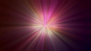 Pink soft flare composed for several rays with rotation movement video