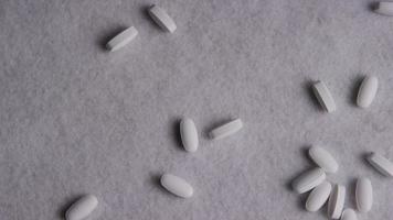 Rotating stock footage shot of vitamins and pills - VITAMINS 0049 video