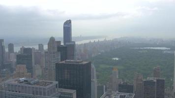 vista sul tetto di central park 4k video