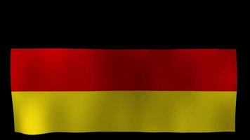 Video de stock de bucle de movimiento de 4k de bandera de Alemania