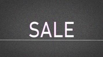 Word SALE in Capital Letters video