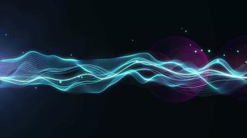 Abstract Energy Wave Field Background Loopable video
