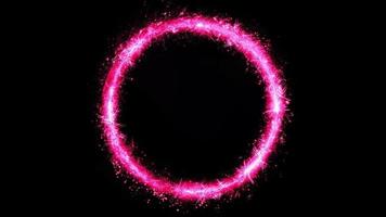 Abstract Magic Fairy Colored Circle Spinning Loop video