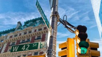 Times Square strada segno video