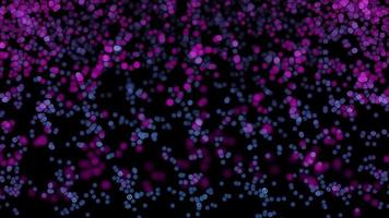 partículas abstratas azuis e rosa