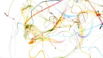 particelle strisciano in modo casuale disegnando scarabocchi video