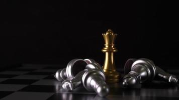 Close Up Of Chess Board Pieces With Player Hand Moving Chess Piece Creating  Shadow Free Stock Video Footage Download Clips Education