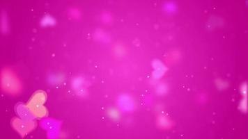 Pink Hearts Video Background