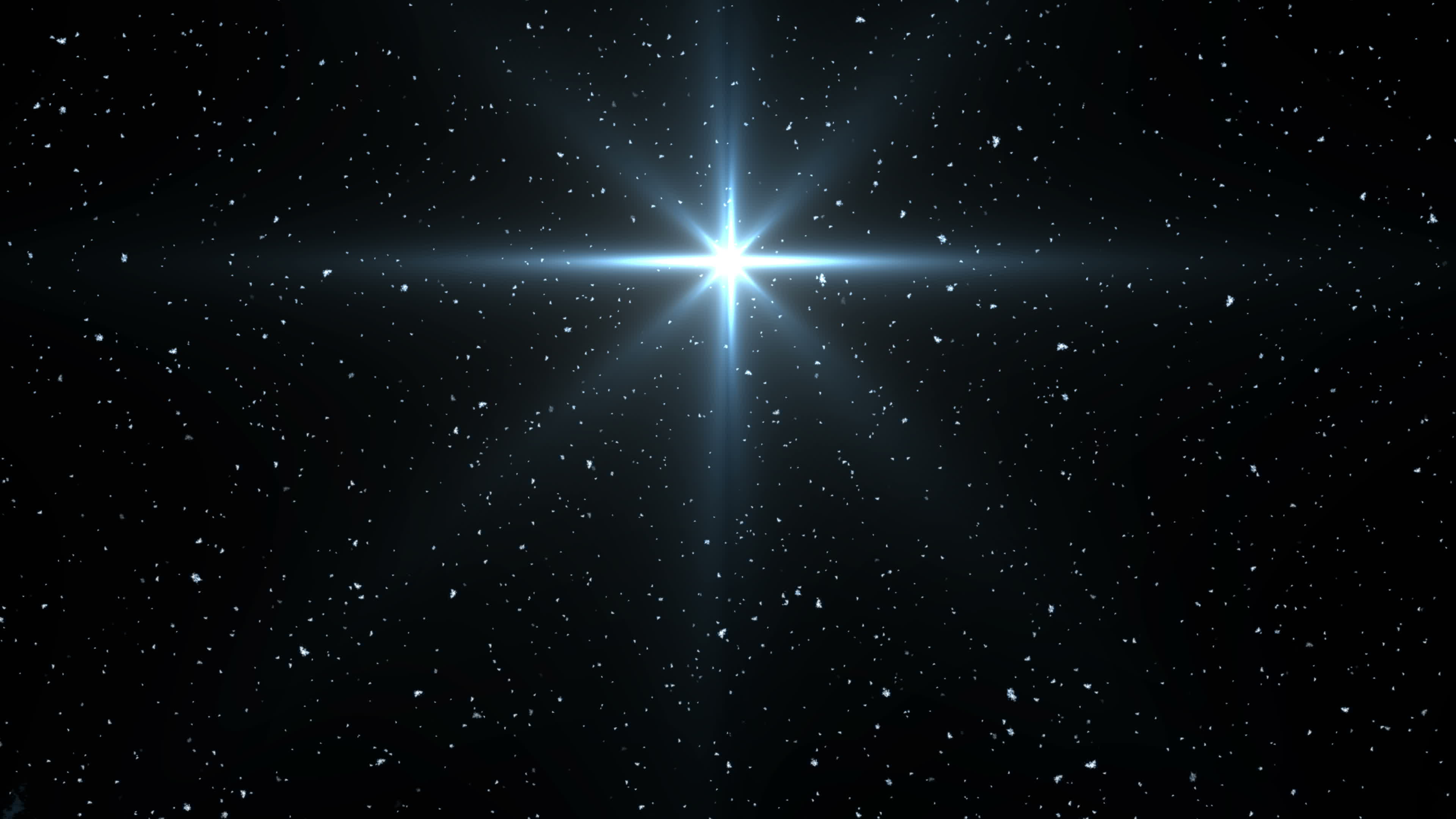 Falling Snow And Glowing Star 1787468 Stock Video at Vecteezy